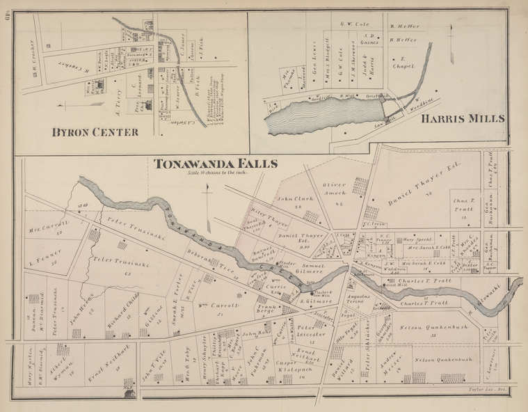 Tonawanda Falls [Village]; Byron Center [Village]; Harris Mills [Village], Digital ID 1584322, New York Public Library