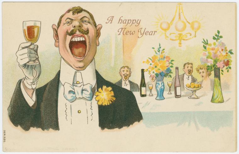 A happy New Year., Digital ID 1588012, New York Public Library