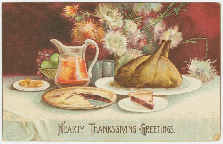 Hearty Thanksgiving greetings., Digital ID 1588268, New York Public Library