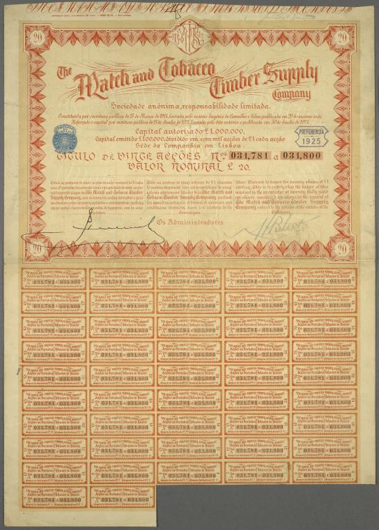 Stock Certificate, Digital ID 1599697, New York Public Library