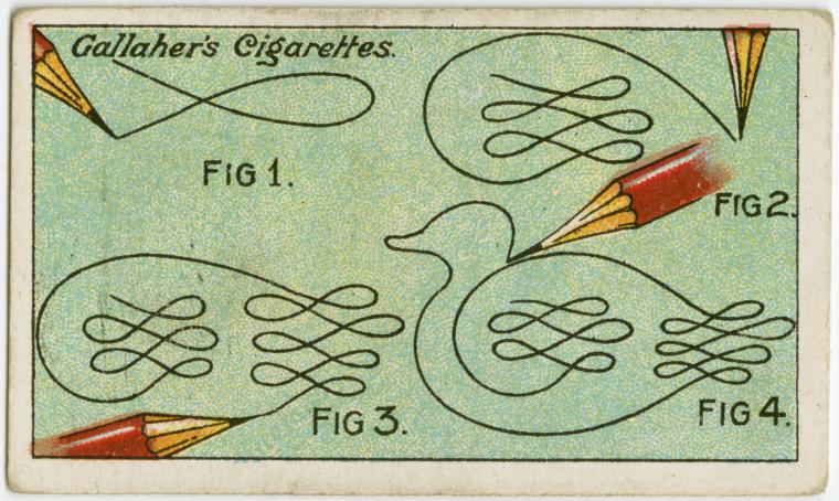 How to draw a duck without pencil leaving the paper., Digital ID 1643160, New York Public Library