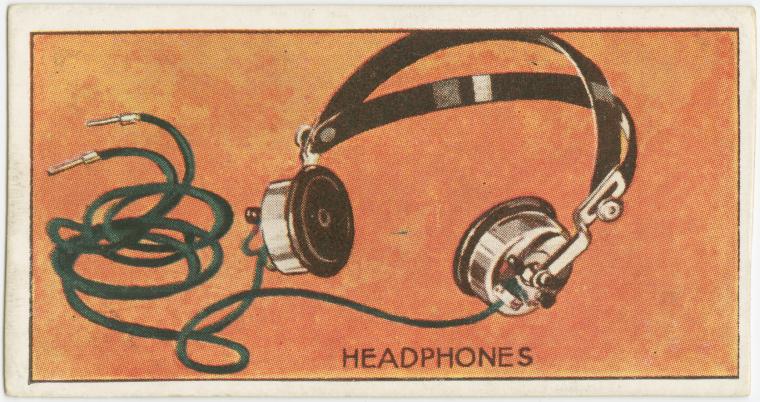 Headphones., Digital ID 1643310, New York Public Library