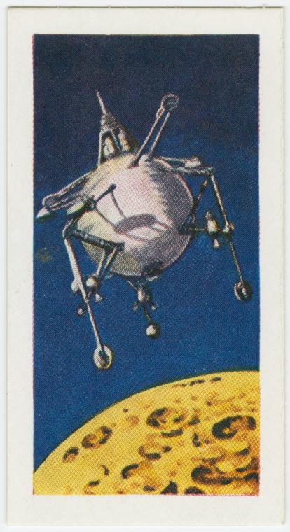 Space ship landing on the moon., Digital ID 1651602, New York Public Library