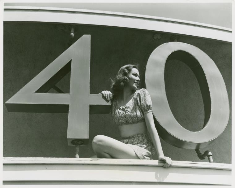 Amusements - American Jubilee - Performers - Christie, Irene - In 1940 sign, Digital ID 1652664, New York Public Library