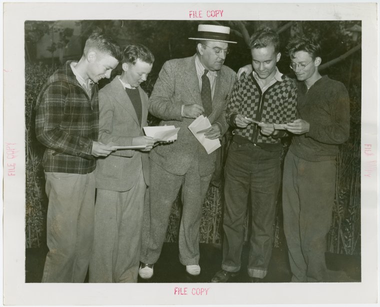 Contests - Professor Quiz with contest winners, Digital ID 1667995, New York Public Library