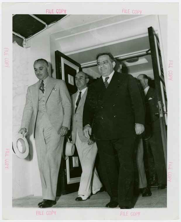 Dominican Republic Participation - Rafael Leonidas Trujillo Molino (President, the Repubilc) and Fiorello LaGuardia, Digital ID 1669481, New York Public Library