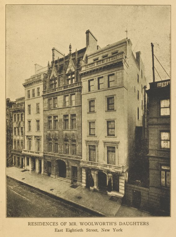 Residences of Mr. Woolworth's daughters - East 80th Street, New York., Digital ID 1690802, New York Public Library
