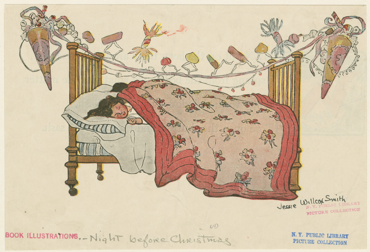 [The children were nestled all snug in their beds], Digital ID 1704163, New York Public Library