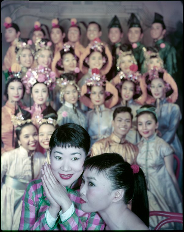 [Miyoshi Umeki (Mei Li), Pat Suzuki (Linda Low) and cast members of Flower Drum Song], Digital ID 1811972, New York Public Library