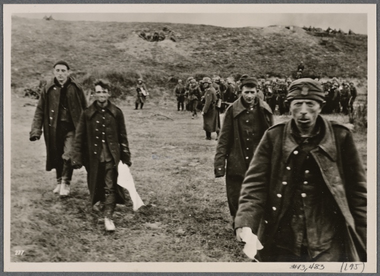  Polish deserters, who see the futility of the Polish position, place... (September 1939)