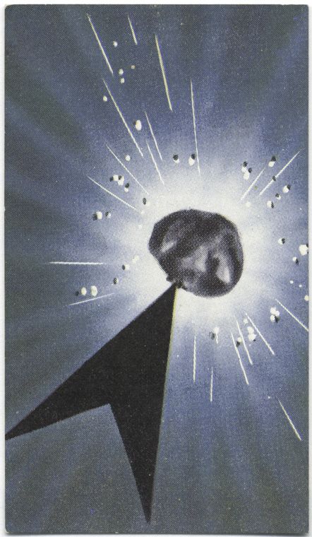 Atom under bombardment., Digital ID 407615, New York Public Library