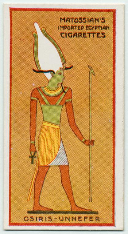  The gods of Egypt on cigarette cards, circa 1924