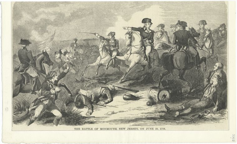 The Battle of Monmouth, New Jersey, on June 28, 1778., Digital ID 421654, New York Public Library