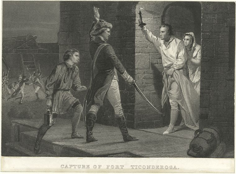 Capture of Fort Ticonderoga, Digital ID 422590, New York Public Library