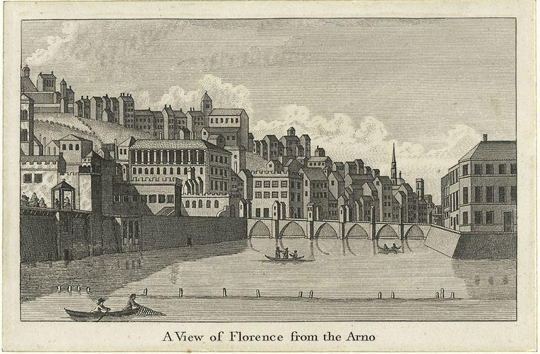 A view of Florence from the Arno, Digital ID 424939, New York Public Library