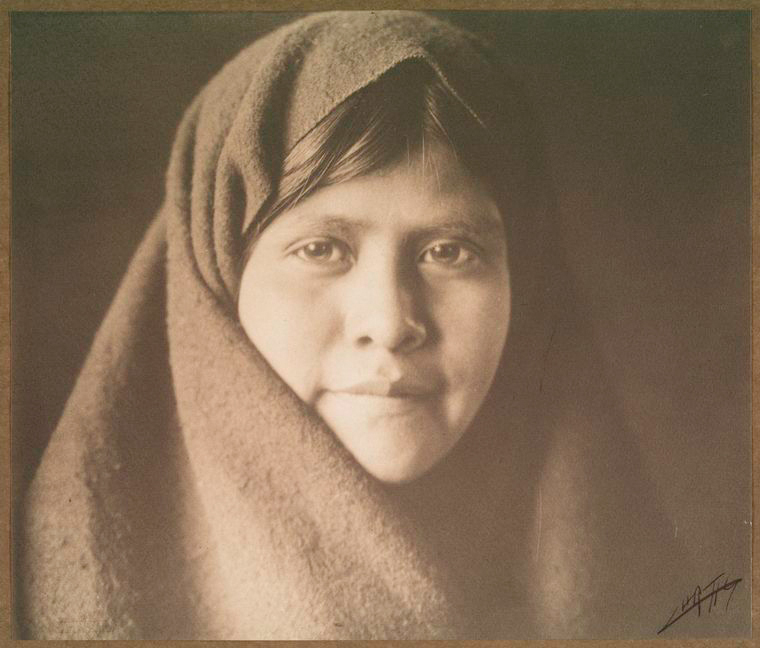 Zuni girl., Digital ID 433220, New York Public Library