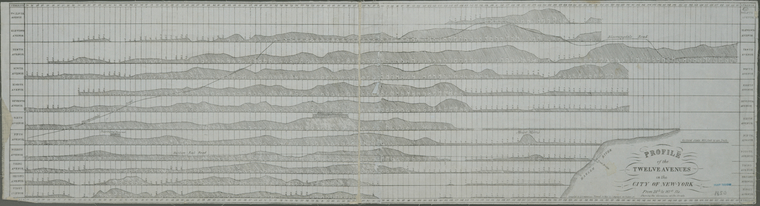  from 24th to 161st Sts., shewing the elevations at the streets / compiled for D.T. Valentine's Manual for 1850 by G. Hayward, 180 Fulton St., Digital ID 434705, New York Public Library