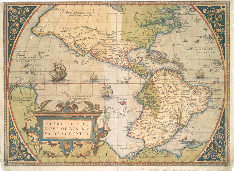 Americae sive novi orbis, nova descriptio., Digital ID 465007, New York Public Library