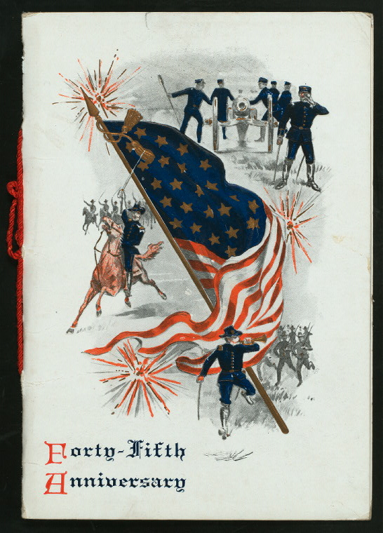 FORTY-FIFTH ANNIVERSARY [held by] VETERAN CORPS FIRST REGIMENT INFANTRY N.G.P. [at] UNION LEAGUE HOUSE. (?) (OTHER (CLUB);), Digital ID 473391, New York Public Library