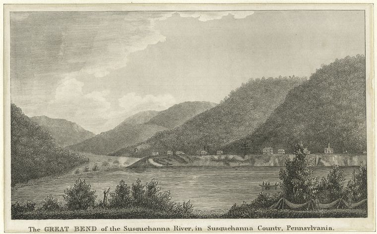 The Great Bend of the Susquehannah River, in Susquehannah County, Pennsylvania., Digital ID 478645, New York Public Library