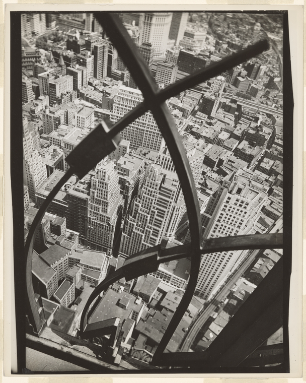 City Arabesque, from roof of 60 Wall Tower, Manhattan., Digital ID 482795, New York Public Library