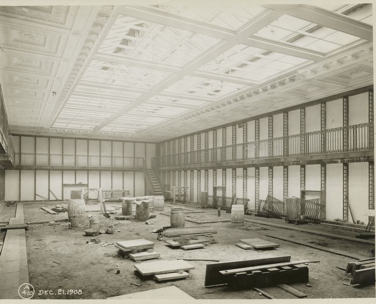  construction of the Local History and Geneology room., Digital ID 489892, New York Public Library