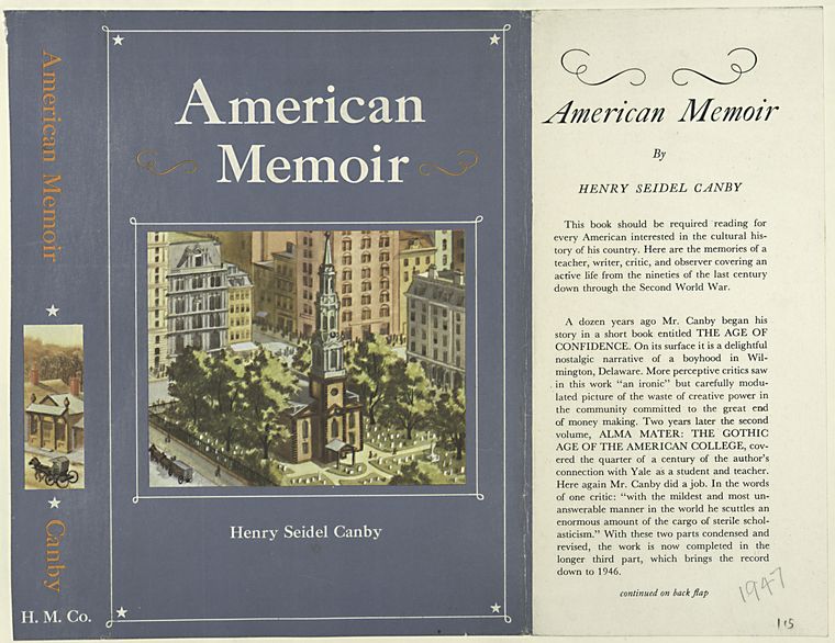 American Memoir, by Henry Seidel Canby., Digital ID 490259, New York Public Library