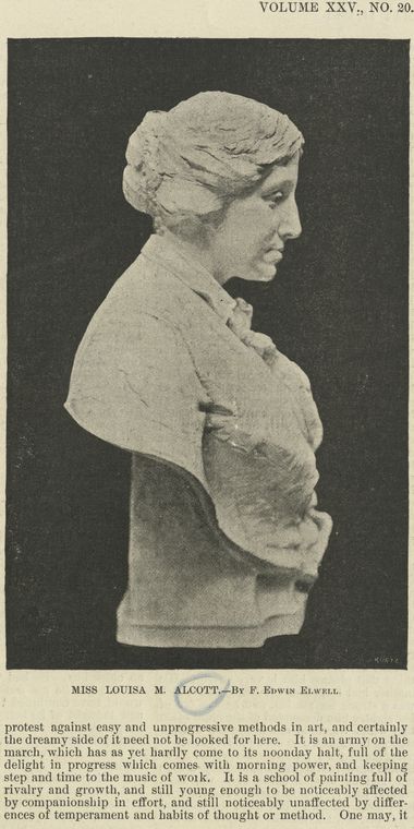 Miss Louisa M. Alcott, by F. Edwin Elwell., Digital ID 495414, New York Public Library