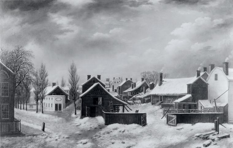 Winter scene in Brooklyn., Digital ID 54523, New York Public Library