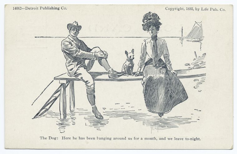 The Dog, here he has been (or Is this a Case, error), Life Cartoons, Digital ID 70338, New York Public Library