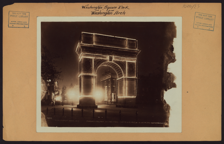  Washington Square North - 5th Avenue, Digital ID 724021F, New York Public Library