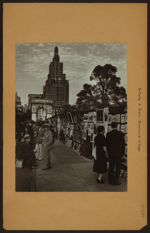  Washington Square ; Semi - annual Art Exhibit.], Digital ID 730552F, New York Public Library