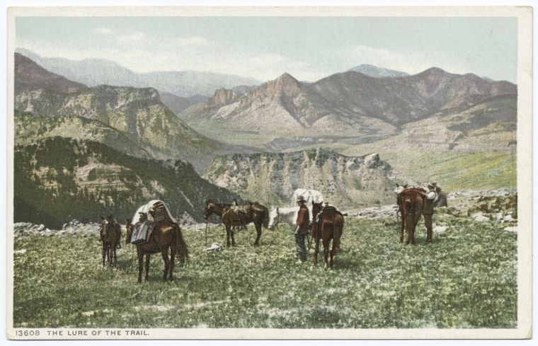 The Lure of the Trail, Digital ID 75682 , New York Public Library