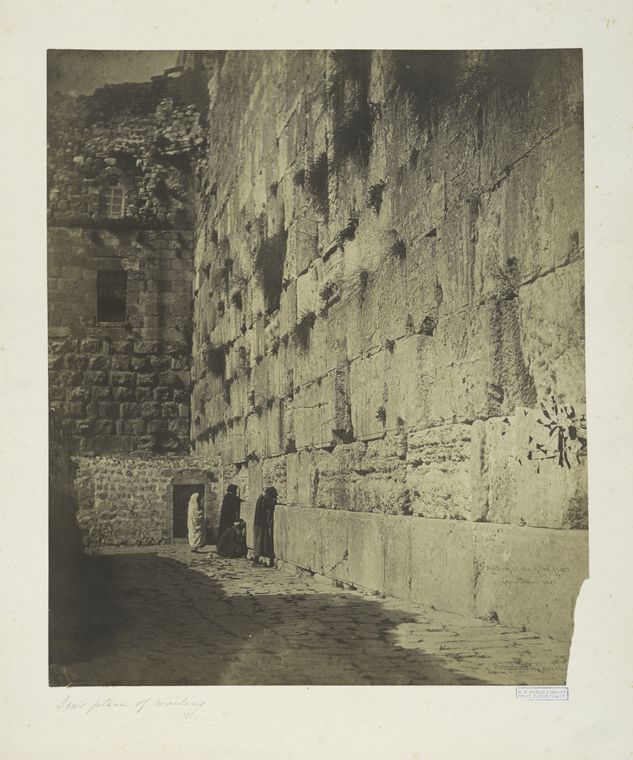 Wailing place of the Jews, Jerusalem, 1857, Digital ID 77002, New York Public Library