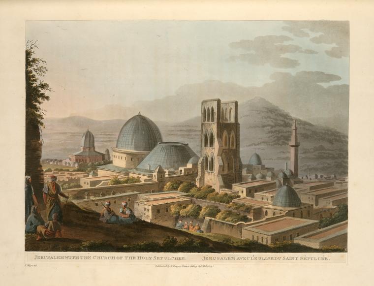 Jerusalem with the Church of the Holy Sepulchre, Digital ID 79606, New York Public Library