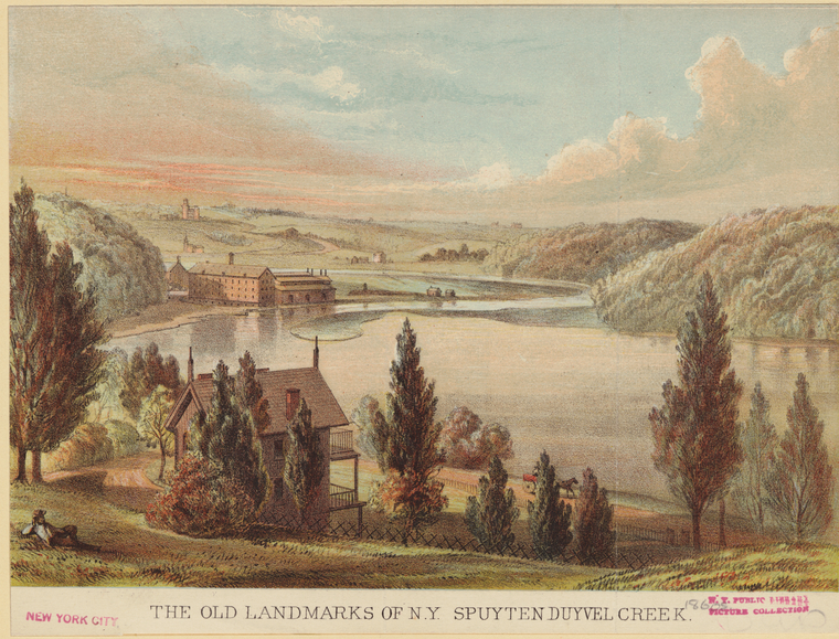 The Old Landmarks Of N.Y. Spuyten Duyvel Creek., Digital ID 800187, New York Public Library