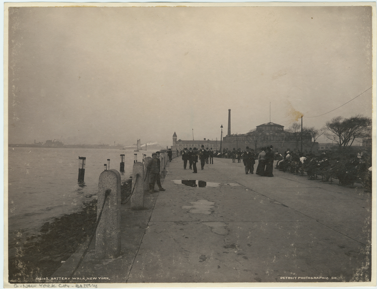 Battery Walk, New York., Digital ID 800447, New York Public Library