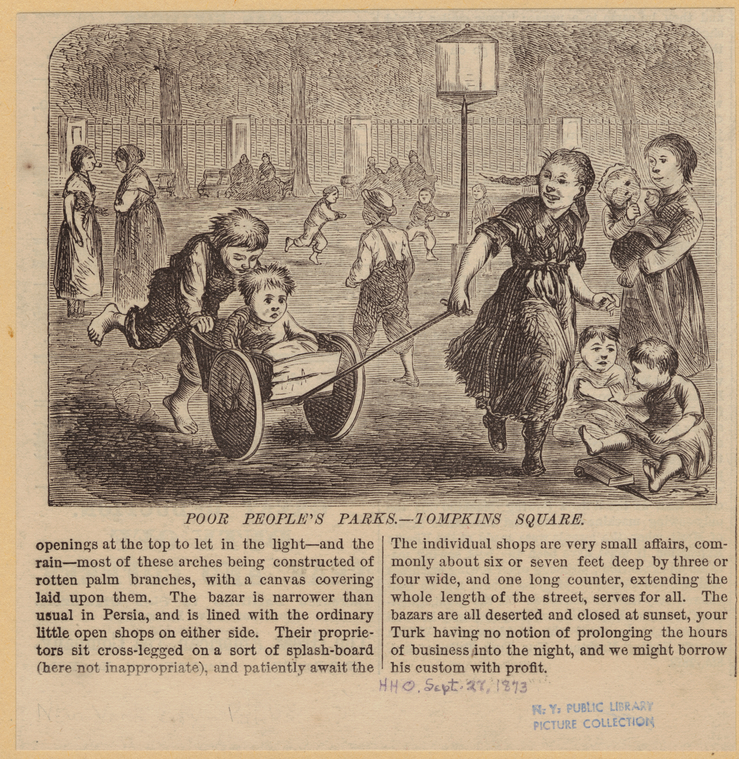 Poor People'S Parks - Tompkins Square., Digital ID 801462, New York Public Library