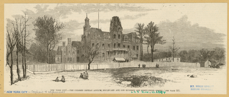 New York City, The Colored Orphan Asylum, Boulevard And One Hundred And Fourty-Third Street., Digital ID 805105, New York Public Library