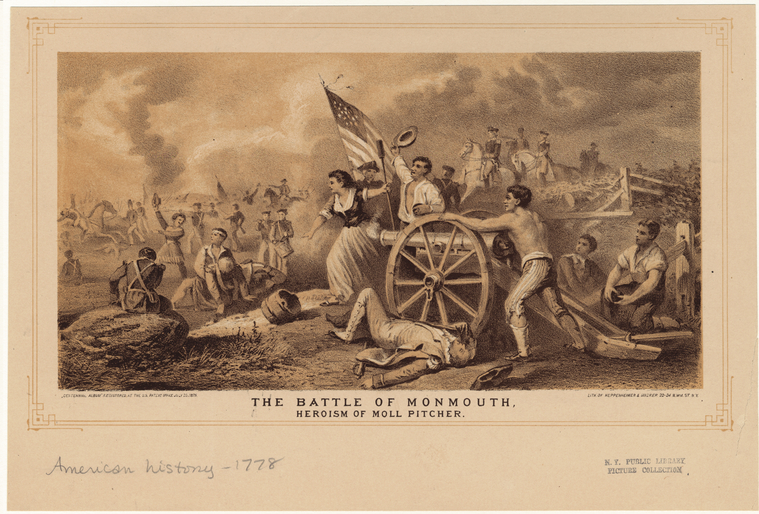  Heroism Of Moll [I.E.Molly] Pitcher., Digital ID 808706, New York Public Library