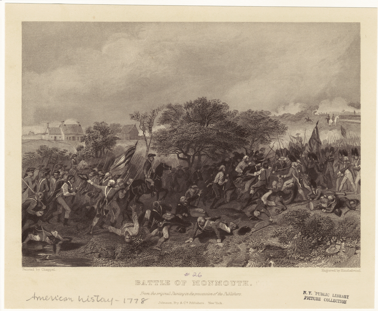 Battle Of Monmouth., Digital ID 808708, New York Public Library