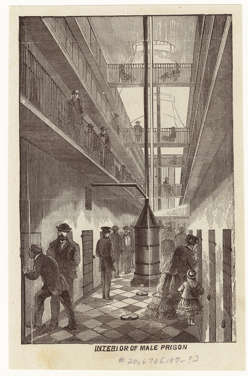 Interior Of Male Prison., Digital ID 809441, New York Public Library