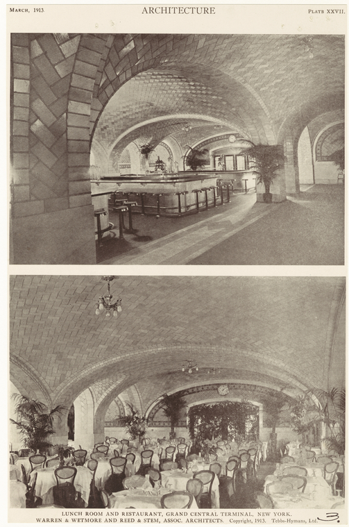 Lunchroom and restaurant, Grand Central Terminal, New York.,Lunch Room And Restaurant, Grand Central Terminal, New York., Digital ID 809542, New York Public Library