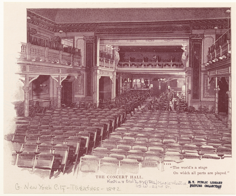 The Concert Hall., Digital ID 809962, New York Public Library