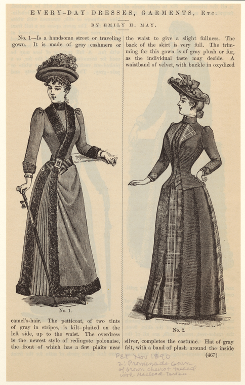 Everyday dresses, garments, et cetera.,Every-Day Dresses, Garments, Etc., Digital ID 815688, New York Public Library