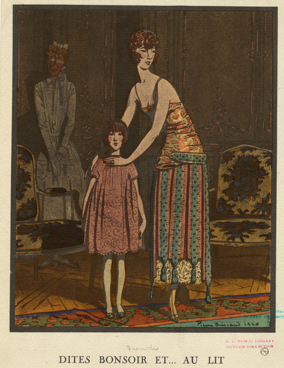 Robe Du Soir Et Robe D'Enfant, De Jeanne Lanvin., Digital ID 817151, New York Public Library