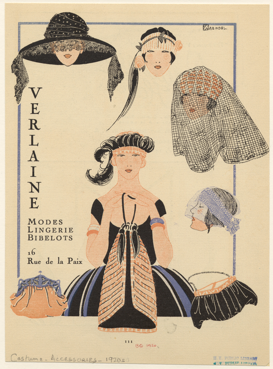 Verlaine Modes Lingerie Bibelots., Digital ID 817255, New York Public Library