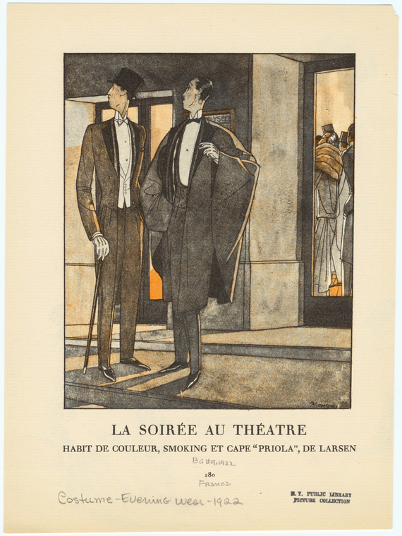 La Soirée Au Théatre., Digital ID 826001, New York Public Library