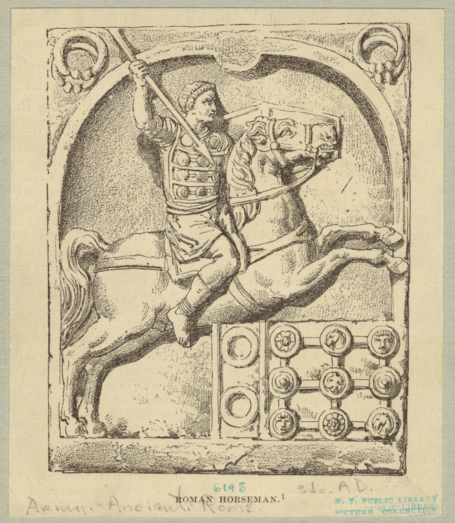 Roman Horseman., Digital ID 830017, New York Public Library