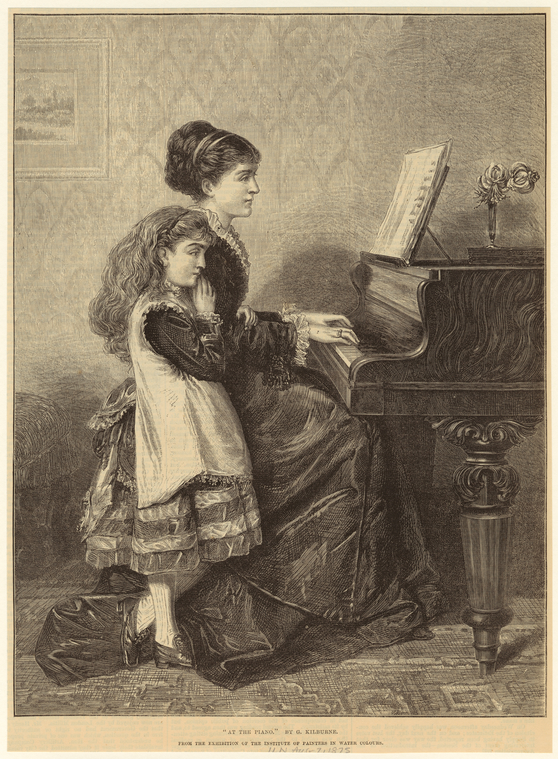 At the piano., Digital ID 832794, New York Public Library